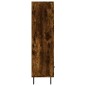 vidaXL Aparador alto madera de ingeniería roble ahumado 69,5x31x115 cm