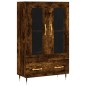 vidaXL Aparador alto madera de ingeniería roble ahumado 69,5x31x115 cm vidaXL Aparador alto madera de ingeniería roble ahumado 69,5x31x115 cm