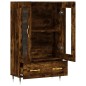 vidaXL Aparador alto madera de ingeniería roble ahumado 69,5x31x115 cm vidaXL Aparador alto madera de ingeniería roble ahumado 69,5x31x115 cm