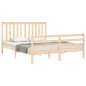 vidaXL Estructura de cama con cabecero madera maciza 160x200 cm vidaXL Estructura de cama con cabecero madera maciza 160x200 cm