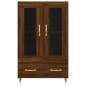 vidaXL Aparador alto madera de ingeniería roble marrón 69,5x31x115 cm