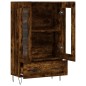 vidaXL Aparador alto madera de ingeniería roble ahumado 69,5x31x115 cm vidaXL Aparador alto madera de ingeniería roble ahumado 69,5x31x115 cm