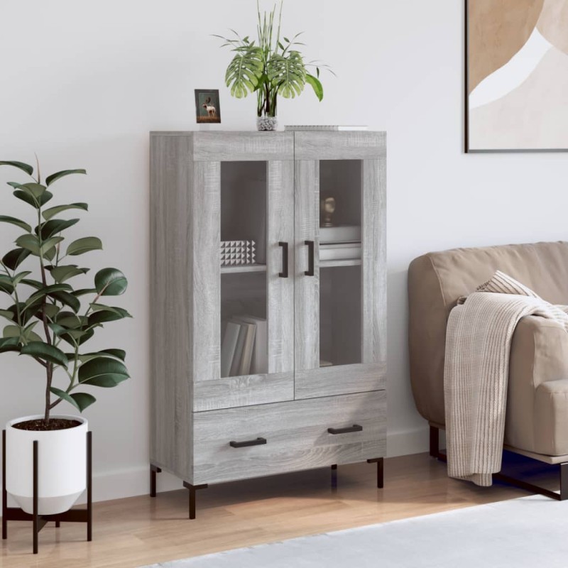 vidaXL Aparador alto madera de ingeniería gris Sonoma 69,5x31x115 cm vidaXL Aparador alto madera de ingeniería gris Sonoma 69,5x31x115 cm