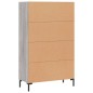 vidaXL Aparador alto madera de ingeniería gris Sonoma 69,5x31x115 cm vidaXL Aparador alto madera de ingeniería gris Sonoma 69,5x31x115 cm