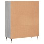 vidaXL Estantería madera de ingeniería gris Sonoma 69,5x32,5x90 cm