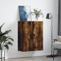 vidaXL Armario de pared roble ahumado 69,5x34x90 cm vidaXL Armario de pared roble ahumado 69,5x34x90 cm