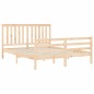 vidaXL Estructura de cama con cabecero madera maciza 160x200 cm vidaXL Estructura de cama con cabecero madera maciza 160x200 cm