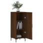 vidaXL Aparador madera de ingeniería marrón roble 34,5x34x90 cm vidaXL Aparador madera de ingeniería marrón roble 34,5x34x90 cm