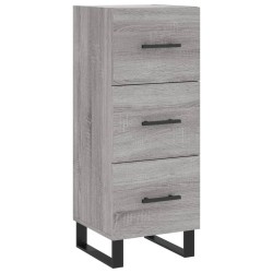 vidaXL Aparador madera de ingeniería gris Sonoma 34,5x34x90 cm