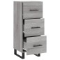 vidaXL Aparador madera de ingeniería gris Sonoma 34,5x34x90 cm vidaXL Aparador madera de ingeniería gris Sonoma 34,5x34x90 cm