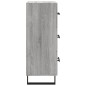 vidaXL Aparador madera de ingeniería gris Sonoma 34,5x34x90 cm vidaXL Aparador madera de ingeniería gris Sonoma 34,5x34x90 cm