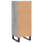 vidaXL Aparador madera de ingeniería gris Sonoma 34,5x34x90 cm vidaXL Aparador madera de ingeniería gris Sonoma 34,5x34x90 cm