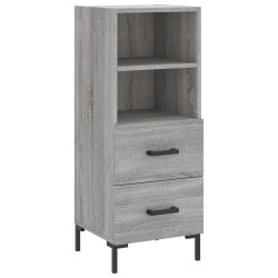 vidaXL Aparador madera de ingeniería gris Sonoma 34,5x34x90 cm
