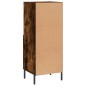 vidaXL Aparador madera de ingeniería roble ahumado 34,5x34x90 cm vidaXL Aparador madera de ingeniería roble ahumado 34,5x34x90 cm