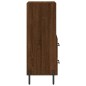 vidaXL Aparador madera de ingeniería marrón roble 34,5x34x90 cm vidaXL Aparador madera de ingeniería marrón roble 34,5x34x90 cm