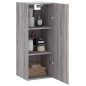 vidaXL Armario de pared gris Sonoma 34,5x34x90 cm vidaXL Armario de pared gris Sonoma 34,5x34x90 cm