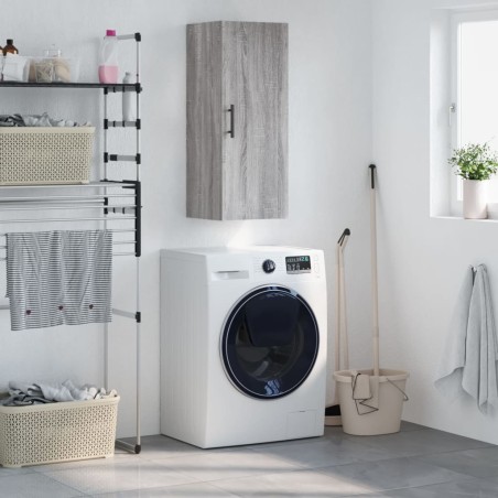 vidaXL Armario de pared gris Sonoma 34,5x34x90 cm