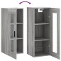 vidaXL Armario de pared gris Sonoma 34,5x34x90 cm