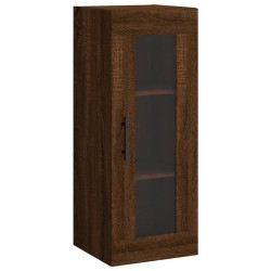 vidaXL Armario de pared marrón roble 34,5x34x90 cm