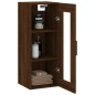 vidaXL Armario de pared marrón roble 34,5x34x90 cm