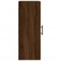 vidaXL Armario de pared marrón roble 34,5x34x90 cm