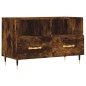 vidaXL Mueble para TV madera contrachapada roble ahumado 80x36x50 cm vidaXL Mueble para TV madera contrachapada roble ahumado 80x36x50 cm