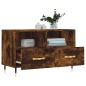 vidaXL Mueble para TV madera contrachapada roble ahumado 80x36x50 cm vidaXL Mueble para TV madera contrachapada roble ahumado 80x36x50 cm