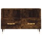 vidaXL Mueble para TV madera contrachapada roble ahumado 80x36x50 cm vidaXL Mueble para TV madera contrachapada roble ahumado 80x36x50 cm