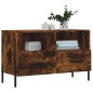 vidaXL Mueble para TV madera contrachapada roble ahumado 80x36x50 cm vidaXL Mueble para TV madera contrachapada roble ahumado 80x36x50 cm