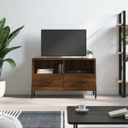 vidaXL Mueble para TV madera contrachapada roble marrón 80x36x50 cm