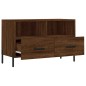 vidaXL Mueble para TV madera contrachapada roble marrón 80x36x50 cm