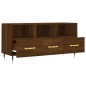 vidaXL Mueble de TV madera de ingeniería marrón roble 102x36x50 cm