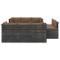 vidaXL Muebles de palets para jardín 9 pzas cojines madera maciza pino vidaXL Muebles de palets para jardín 9 pzas cojines madera maciza pino