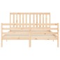 vidaXL Estructura de cama con cabecero madera maciza 160x200 cm vidaXL Estructura de cama con cabecero madera maciza 160x200 cm