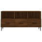 vidaXL Mueble de TV madera de ingeniería marrón roble 102x36x50 cm