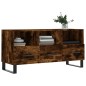 vidaXL Mueble de TV madera de ingeniería roble ahumado 102x36x50 cm vidaXL Mueble de TV madera de ingeniería roble ahumado 102x36x50 cm