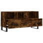 vidaXL Mueble de TV madera de ingeniería roble ahumado 102x36x50 cm vidaXL Mueble de TV madera de ingeniería roble ahumado 102x36x50 cm