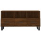 vidaXL Mueble de TV madera de ingeniería marrón roble 102x36x50 cm