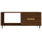 vidaXL Mesa de centro madera contrachapada roble marrón 90x50x40 cm