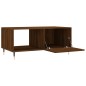 vidaXL Mesa de centro madera contrachapada roble marrón 90x50x40 cm