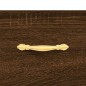 vidaXL Mesa de centro madera contrachapada roble marrón 90x50x40 cm
