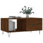 vidaXL Mesa de centro madera contrachapada roble marrón 90x50x40 cm vidaXL Mesa de centro madera contrachapada roble marrón 90x50x40 cm