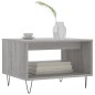 vidaXL Mesa de centro madera de ingeniería gris Sonoma 60x50x40 cm