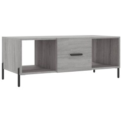 vidaXL Mesa de centro madera contrachapada gris Sonoma 102x50x40 cm