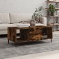 vidaXL Mesa de centro madera contrachapada roble ahumado 102x50x40 cm vidaXL Mesa de centro madera contrachapada roble ahumado 102x50x40 cm