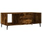 vidaXL Mesa de centro madera contrachapada roble ahumado 102x50x40 cm vidaXL Mesa de centro madera contrachapada roble ahumado 102x50x40 cm