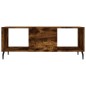 vidaXL Mesa de centro madera contrachapada roble ahumado 102x50x40 cm vidaXL Mesa de centro madera contrachapada roble ahumado 102x50x40 cm