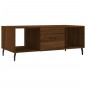 vidaXL Mesa de centro madera contrachapada roble marrón 102x50x40 cm vidaXL Mesa de centro madera contrachapada roble marrón 102x50x40 cm