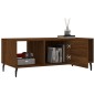 vidaXL Mesa de centro madera contrachapada roble marrón 102x50x40 cm vidaXL Mesa de centro madera contrachapada roble marrón 102x50x40 cm