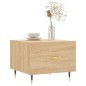 vidaXL Mesa de centro madera contrachapada roble Sonoma 50x50x40 cm vidaXL Mesa de centro madera contrachapada roble Sonoma 50x50x40 cm